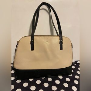 Kate Spade black and beige shoulder bag